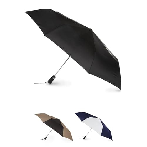 Totes Auto Open/Close Windproof Compact Large Golf Umbrella