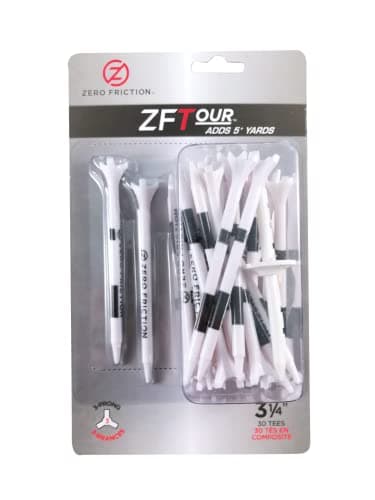 Zero Friction Tour 3-Prong Tees 3¼" (30)
