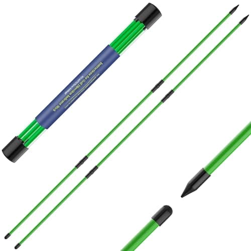 Seticek Golf Alignment Sticks (48", Collapsible, 2 Pack, With Tube Case)