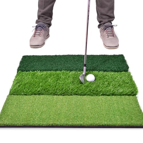 GoSports Tri-Turf XL Golf Hitting Mat (24 x 24 in)